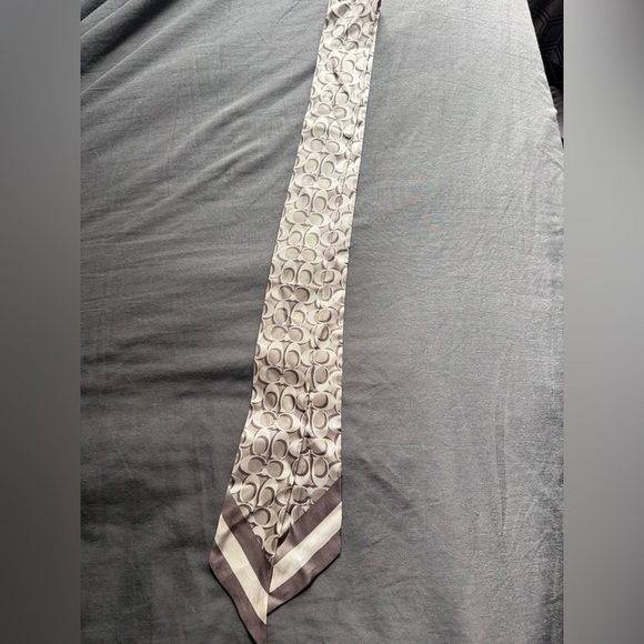 COACH signature skinny scarf - Picture 2 of 2